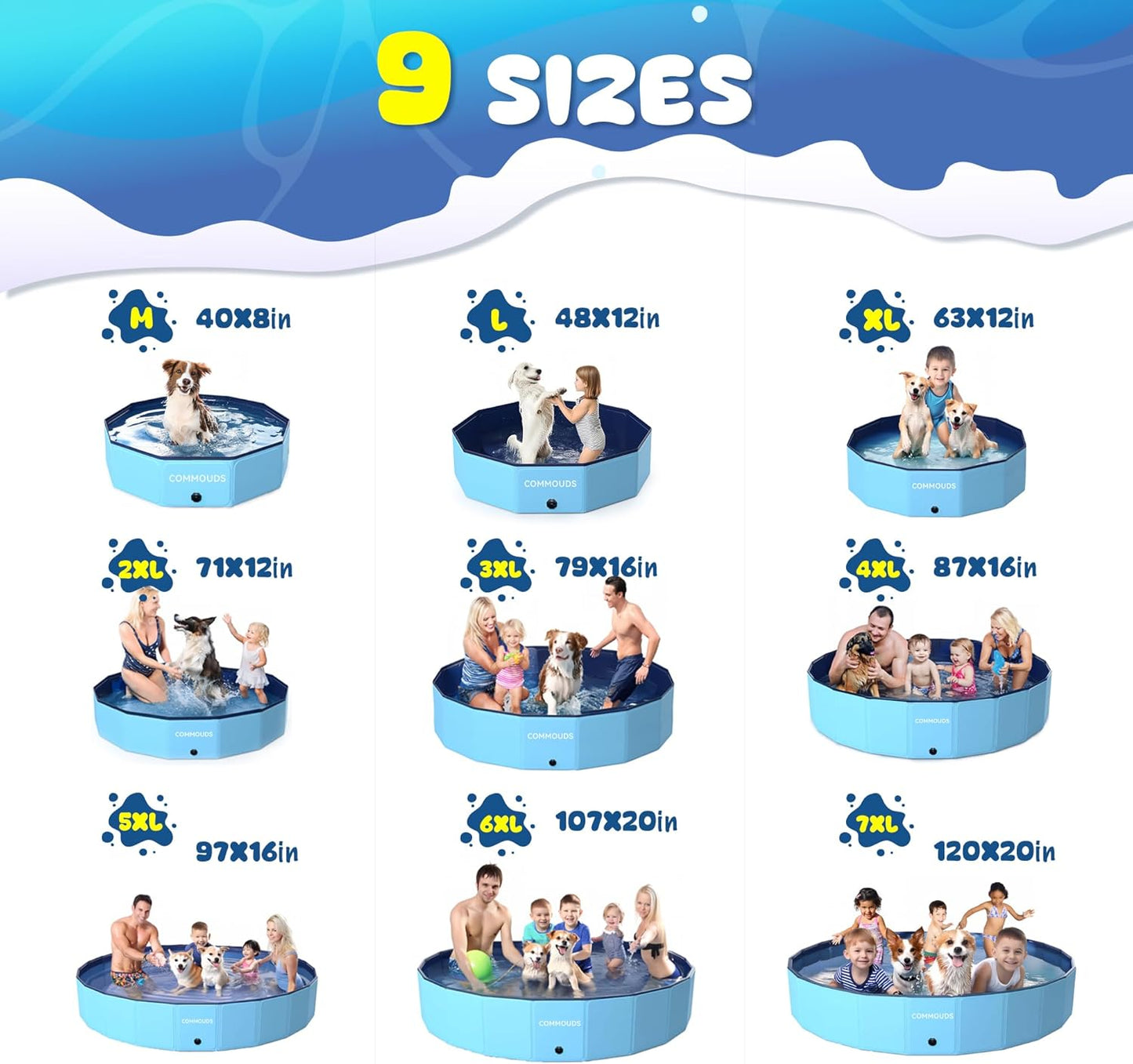 🌞 Foldable Kids Pool – Summer Splash Fun for Backyard! 💦🏡