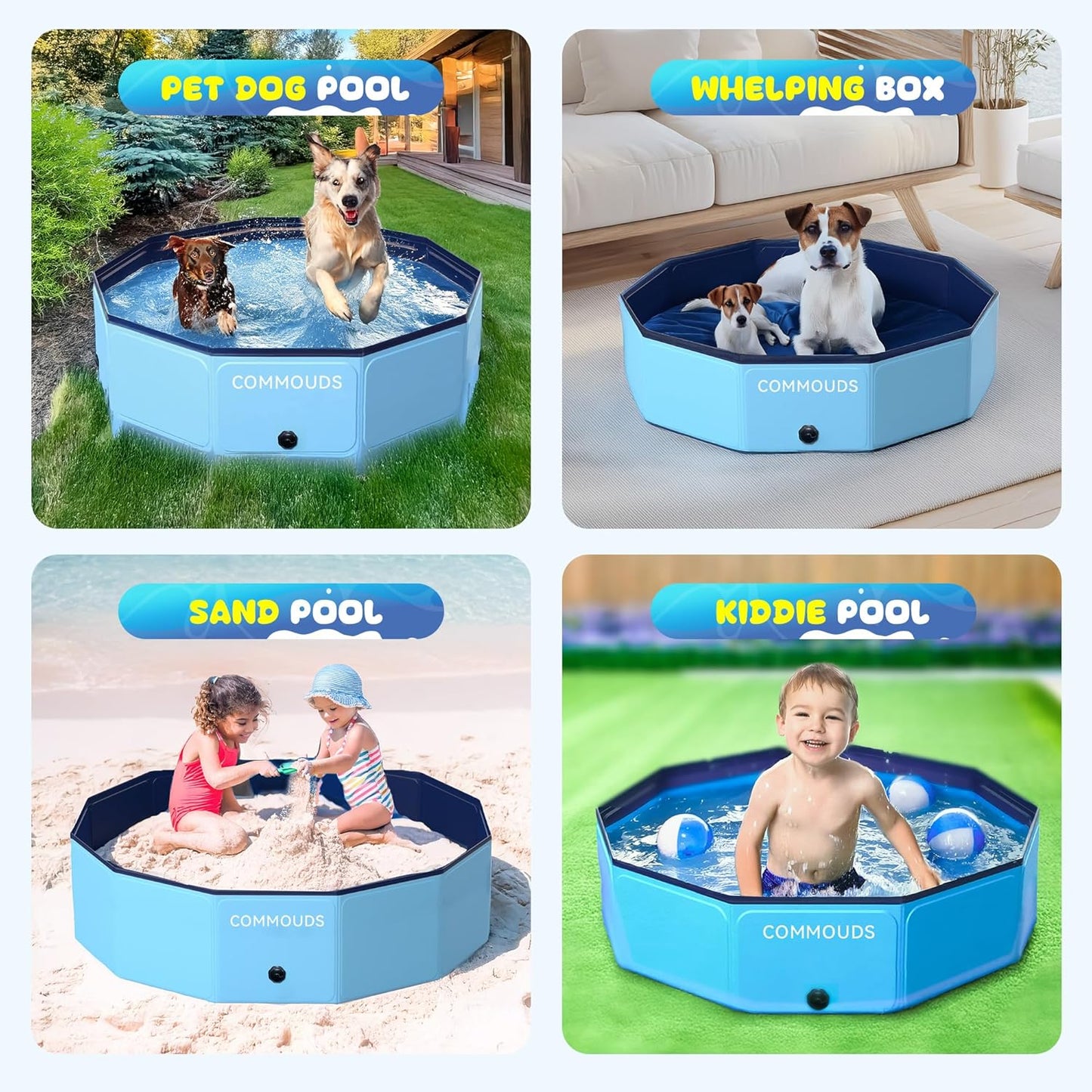 🌞 Foldable Kids Pool – Summer Splash Fun for Backyard! 💦🏡